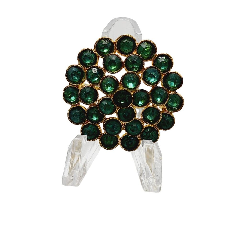 Vintage Signed Czech Rhinestone Brooch (A1683)